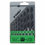 8x 3-point wood drill bits Ø 3 to 10 mm  - TIVOLY - drilling - Reference: 50800370005 - Vue 1 - Professional Tool