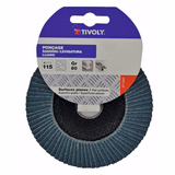 Disque LAMELLES ZIRCONIUM (Cartonnette brochable) / Dim Ø115 / Gr : 60 - TIVOLY - ponçage - Référence: XT10112011341 - Vue 2 - Outil professionnel