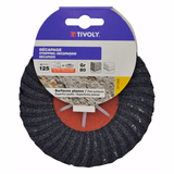Disque SEMI-RIGIDE (Cartonnette brochable) / Dim Ø125 / Gr : 36 - TIVOLY - ponçage - Référence: XT10112011302 - Vue 2 - Outil professionnel