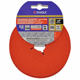 CERAMIC FIBRE disc, especially for STAINLESS STEEL TECHNIC (Hanging cardboard) - TIVOLY - sanding - Reference: 1T10412 - Vue 2 - Professional Tool