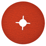 Disco de FIBRA CERÁMICA Especial ACERO INOXIDABLE (Cartoncillo colgante) / Dim Ø125 / Gr : 80 - TIVOLY - lijado - Referencia: XT10112011337 - Vue 1 - Herramienta profesional