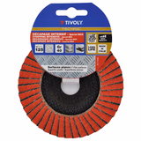 CERAMIC & ZIRCONIUM FLAP disc TECHNIC (Hanging cardboard) - TIVOLY - sanding - Reference: 1T10422 - Vue 2 - Professional Tool