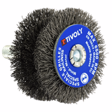 STEPPED CIRCULAR brush - Steel wire - Stripping of metal (Blister Box) / Ø: 60 / 0.35 - TIVOLY - brushes - Reference: XT202520140 - Vue 1 - Professional Tool