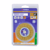 Brosse CIRCULAIRE -Fil acier laitonné -Décapage du bois, laiton, cuivre (Blister Box) / Ø: 70 / 0.3 - TIVOLY - brossage - Référence: XT202520122 - Vue 2 - Outil professionnel