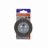 Brosse CIRCULAIRE -Fil inox -Décapage de l'inox ESSENTIAL (Cartonnette brochable) - TIVOLY - brossage - Référence: XT20042 - Vue 2 - Outil professionnel