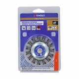 CIRCULAR brush - Twisted steel wire - Coarse scouring of the metal TECHNIC (Blister Box) - TIVOLY - brushes - Reference: 1T20682 - Vue 2 - Professional Tool