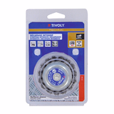 CUP brush - Twisted steel wire - Coarse scouring of the metal TECHNIC (Blister Box) - TIVOLY - brushes - Reference: 1T20692 - Vue 2 - Professional Tool