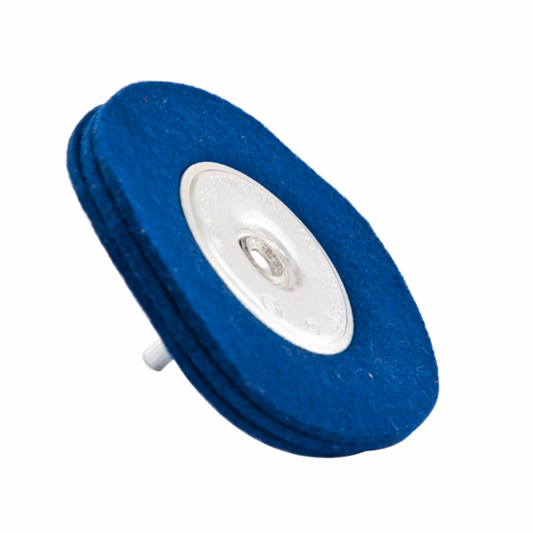 Cepillo CIRCULAR -Fieltro -Pulido de madera barnizada y metal ESSENTIAL (Cartoncillo colgante) - TIVOLY - cepillado - Referencia: XT20582 - Image principale - Herramienta profesional