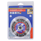CONICAL brush - Twisted steel wire - Coarse scouring of the metal (Blister) / Ø: 95 / 0.5 - TIVOLY - brushes - Reference: XT202520137 - Vue 2 - Professional Tool