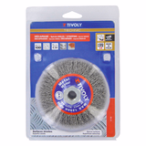 CONICAL brush - Corrugated steel wire - Stripping of metal (Blister) / Ø: 100 / 0.30 - TIVOLY - brushes - Reference: XT202520138 - Vue 2 - Professional Tool