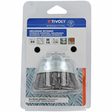 CUP brush - Twisted steel wire - Coarse scouring of the metal (Blister) / Ø: 65 / 0.35 - TIVOLY - brushes - Reference: XT20252006002 - Vue 2 - Professional Tool