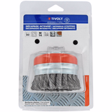 Brosse COUPE -Fil acier torsadé -Gros décapage du métal (Blister) / Ø: 90 / 0.5 - TIVOLY - brossage - Référence: XT20252006003 - Vue 2 - Outil professionnel