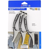 3 pieces: mini handheld brushes with plastic handles  - TIVOLY - brushes - Reference: XT20252580205 - Vue 1 - Professional Tool