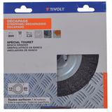 Brosse de TOURET -Fil acier ondulé -Décapage du métal (Boite brochable) / Ø: 200x15 / 0.35 - TIVOLY - brossage - Référence: XT20254006104 - Vue 2 - Outil professionnel