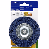 Brosse CIRCULAIRE -Fil nylon bleu -Ponçage du bois (Cartonnette brochable) / Ø: 100 /  - TIVOLY - brossage - Référence: XT20222000784 - Vue 2 - Outil professionnel