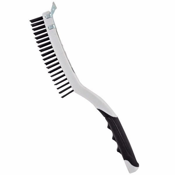 Brosse racloir À MANCHE -Manche plastique -Garniture métallique (Packaging unitaire) / Acier rond / 0.35 - TIVOLY - brossage - Référence: XT20251006175 - Image principale - Outil professionnel