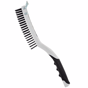 Brosse racloir À MANCHE -Manche plastique -Garniture métallique ESSENTIAL (Packaging unitaire) - brossage - Référence: XT21221 - Outil professionnel - Tivoly