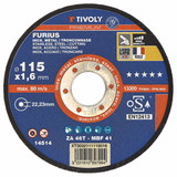 FURIUS cutting disc - for metal (Box) / Ø: 115 / Ep: 1.6 - TIVOLY - cutting discs - Reference: XT3032111115016 - Vue 1 - Professional Tool