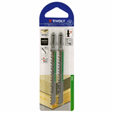 Jigsaw blade - For soft wood and chipboard - T attachment (Blister) / L: 100 / H: 75 / Straight cut - TIVOLY - sawing - Reference: XT505520006 - Vue 2 - Professional Tool