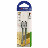 Jigsaw blade - For soft wood and chipboard - T attachment (Blister) / L: 75 / H: 50 / Curved cut - TIVOLY - sawing - Reference: XT505520001 - Vue 2 - Professional Tool
