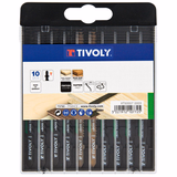 10 hojas de sierra de calar para madera blanda y dura -Enganche en T  - TIVOLY - serrado - Referencia: XT505570003 - Vue 1 - Herramienta profesional