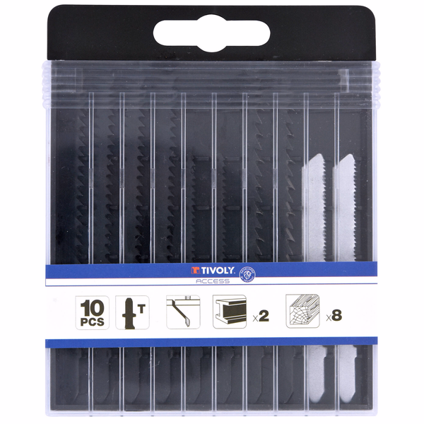 10 lames de scie sauteuse pour le bois et métaux non ferreux -Attache T  - TIVOLY - sciage - Référence: XT50557505500 - Image principale - Outil professionnel