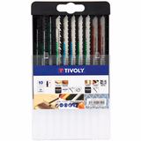 10 lames de scie sauteuse pour le bois, mélaminé, plastique et métaux non ferreux -Attache T  - TIVOLY - sciage - Référence: XT50572004300 - Vue 2 - Outil professionnel