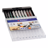 10 lames de scie sauteuse pour le bois, mélaminé, plastique et métaux non ferreux -Attache T  - TIVOLY - sciage - Référence: XT50572004300 - Vue 3 - Outil professionnel