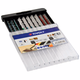 10 lames de scie sauteuse pour le bois, mélaminé, plastique et métaux non ferreux -Attache U  - TIVOLY - sciage - Référence: XT50572004304 - Vue 3 - Outil professionnel