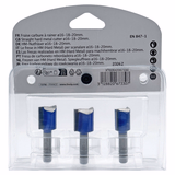 3 slotting cutters Ø 16 - 18 - 20 mm  - TIVOLY - routing - Reference: XT60642067330 - Vue 3 - Professional Tool