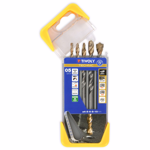 5 SLR graduated concrete drill bits Ø 4 to 10 mm  - drilling - Réf. 10960570002 - Outil professionnel - Tivoly
