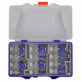12 routerbits in assorted shapes - 8 mm shank  - TIVOLY - routing - Reference: XT606470003 - Vue 3 - Professional Tool