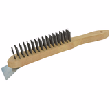 BROSSE MANCHE BOIS + RACLOIR - ACIER ROND  - TIVOLY - brossage - Référence: XT202510013 - Vue 1 - Outil professionnel
