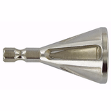  Fraise HCS à ébavurer les tubes et les tiges filetées. Queue hexagonale 6.35mm quick change -Ø 7 à 22 mm  - TIVOLY - fraisage - Référence: 10333120001 - Vue 1 - Outil professionnel