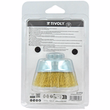 CUP brush - Brass wire - Scouring of the wood, brass (Blister) / Ø: 70 / 0.25 - TIVOLY - brushes - Reference: XT20252006007 - Vue 3 - Professional Tool