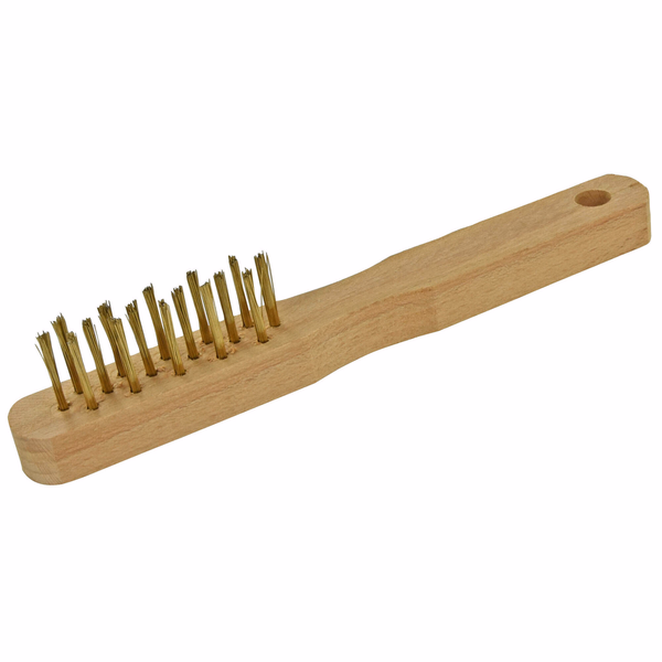 BROSSE MANCHE BOIS BOUGIE - LAITON ROND  - TIVOLY - brossage - Référence: XT202510008 - Image principale - Outil professionnel