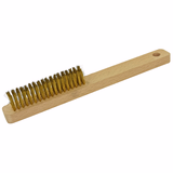 BROSSE MANCHE BOIS BIJOU - LAITON ONDULE  - TIVOLY - brossage - Référence: XT202510010 - Vue 1 - Outil professionnel