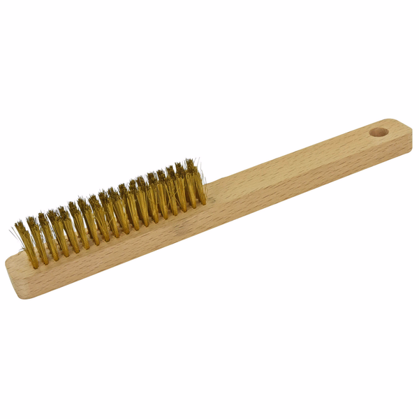 BROSSE MANCHE BOIS BIJOU - LAITON ONDULE  - TIVOLY - brossage - Référence: XT202510010 - Image principale - Outil professionnel