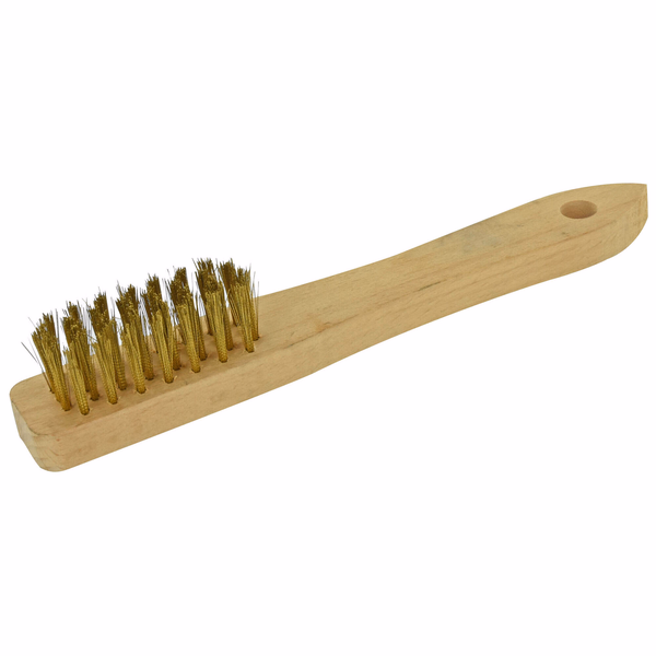 Brosse BOUGIE - Manche bois - Garniture laitonné ESSENTIAL (Vrac) - TIVOLY - brossage - Référence: 1T21011 - Image principale - Outil professionnel