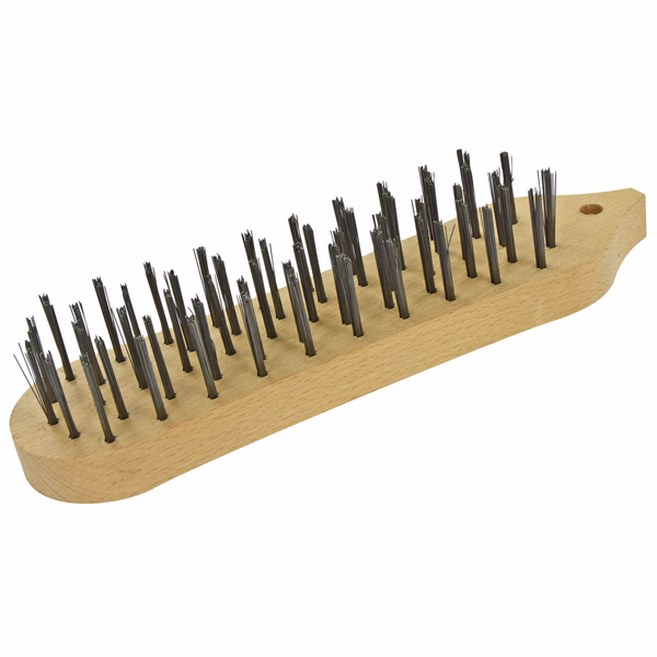 Brosse VIOLON - Manche bois - Garniture acier ou laitonné ESSENTIAL (Vrac) - TIVOLY - brossage - Référence: 1T21061 - Image principale - Outil professionnel