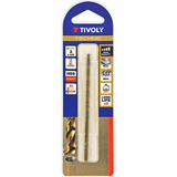 Ø: 3 / L: 100 / Foret métaux HSS-E5 (Cobalt 5%) -Revêtu GOLD -DIN340 -h8 -Série longue -Pointe en croix (Blister) - TIVOLY - perçage - Référence: 11405720300 - Vue 2 - Outil professionnel