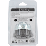 CUP brush - Corrugated steel wire - Scouring of the metal (Blister) / Ø: 75 / 0.35 - TIVOLY - brushes - Reference: XT20252006000 - Vue 3 - Professional Tool