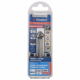 Avellanador PERFECTCUTl 90° HSS-E5 (cobalto 5%) -DIN 335C - Afilado ASYPOINT -Mango con 3 caras planas (Caja colgante) / Ø: 20.50 / L: 63 - TIVOLY - fresado - Referencia: 10366422050 - Vue 2 - Herramienta profesional