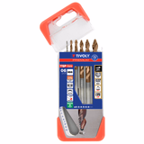 6 Forets métaux HSS taillé meulé revêtus FUSIO affûtage Tivoly Smart Point Ø 1 à 8mm  - TIVOLY - perçage - Référence: 11457170002 - Vue 1 - Outil professionnel