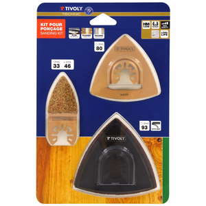 Kit 3 piezas para lijado  - sierra oscilante - Referencia: XT512720003 - Herramienta profesional - Tivoly