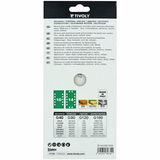 Hoja de lija AUTOADHESIVA -115x230 mm - Para lijadora orbital (Funda cartón) / Dim 115x230 / Gr : 40 - TIVOLY - lijado - Referencia: XT10122012250 - Vue 3 - Herramienta profesional