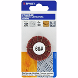 ABRASIVE MIXED FLAP Wheel (Hanging cardboard) / Dim Ø40x20 / Gr : 60 - TIVOLY - sanding - Reference: XT10152015037 - Vue 2 - Professional Tool