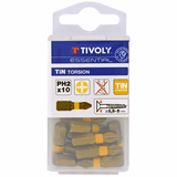 Embout de vissage -Torsion TiN -Pour vis Phillips (Boite brochable) N°: N2 / L: 25 - TIVOLY - vissage & serrage - Référence: 11522360200 - Vue 2 - Outil professionnel