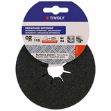 ZIRCONIUM FIBRE disc (Hanging cardboard) / Dim Ø115 / Gr : 24 - TIVOLY - sanding - Reference: XT10112011320 - Vue 2 - Professional Tool