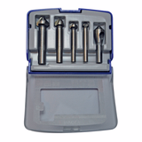 5 pieces - 4 DIN335C HSSE5 90° countersinker Ø 8.3 yo 16.5 mm + 1 HSSE5 deburring cutter  - TIVOLY - milling - Reference: 10331670006 - Vue 2 - Professional Tool